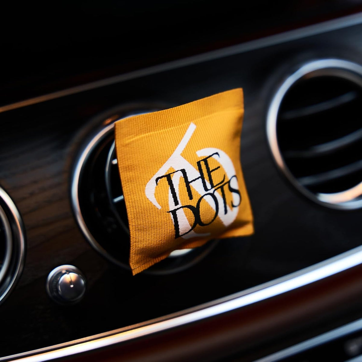 THEDOTS Series Sicilian Orange Car Vent Clip, Fabric Sachet Air Freshener, 30 Days Long-Lasting for