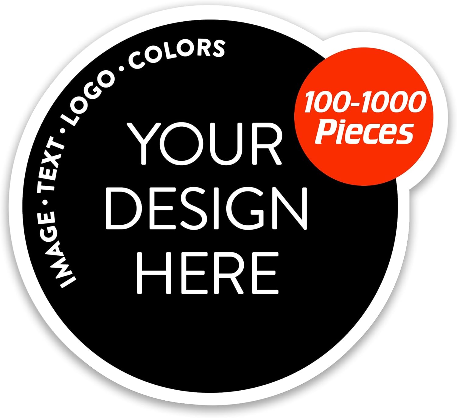 5-1000 Custom Vinyl Stickers - Upload Your own Image, Text, Design, Logo - Personalized Logo Labels