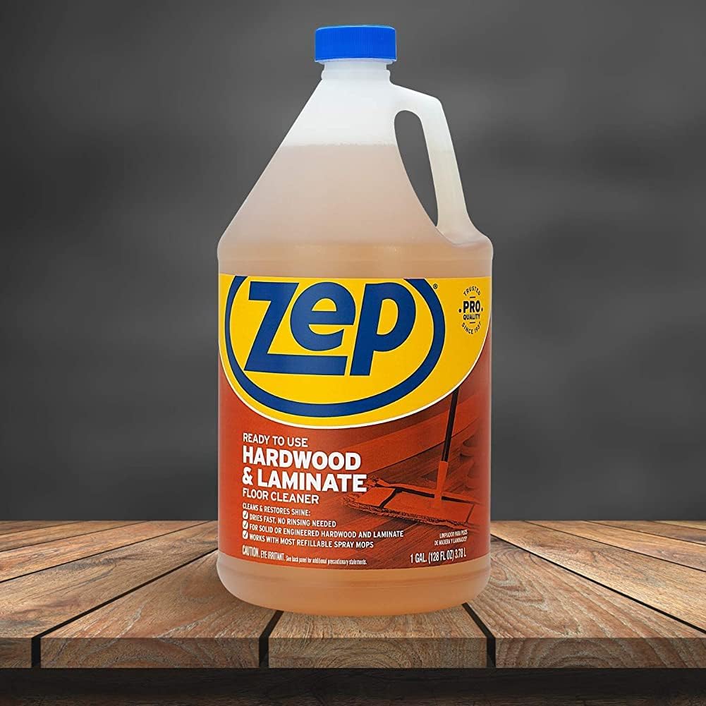 Zep Hardwood and Laminate Floor Cleaner - 1 Gallon (Pack of 2) ECZUHLF1282 - Cleans Spots, Stains