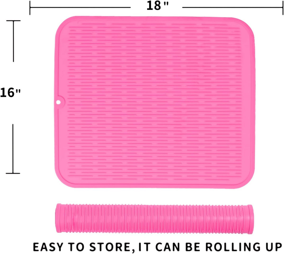 Silicone Dish Drying Mat for Multiple Usage,Easy clean,Eco-friendly,Heat-resistant Silicone Mat for