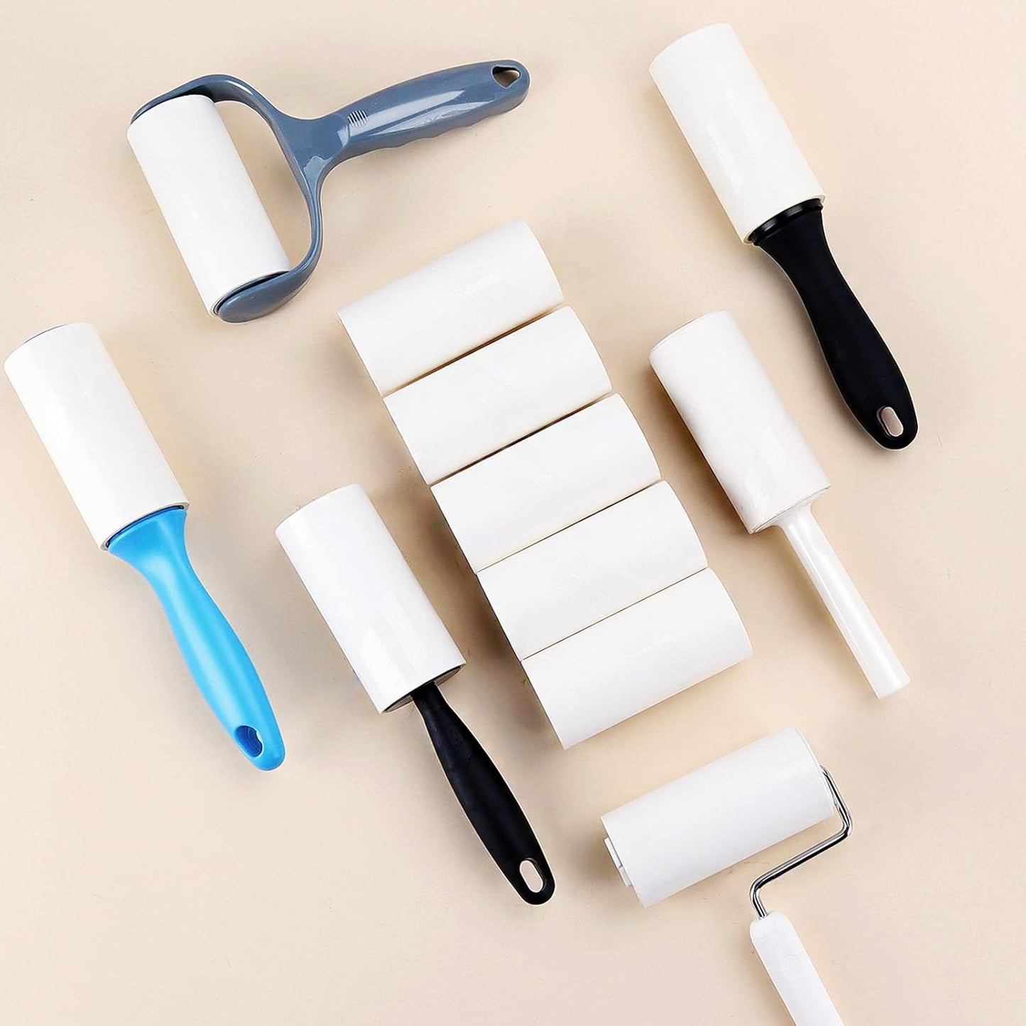 4 inch Lint Roller Refills Compatible with Evercare Extra Sticky Pet Lint Roller Replacement