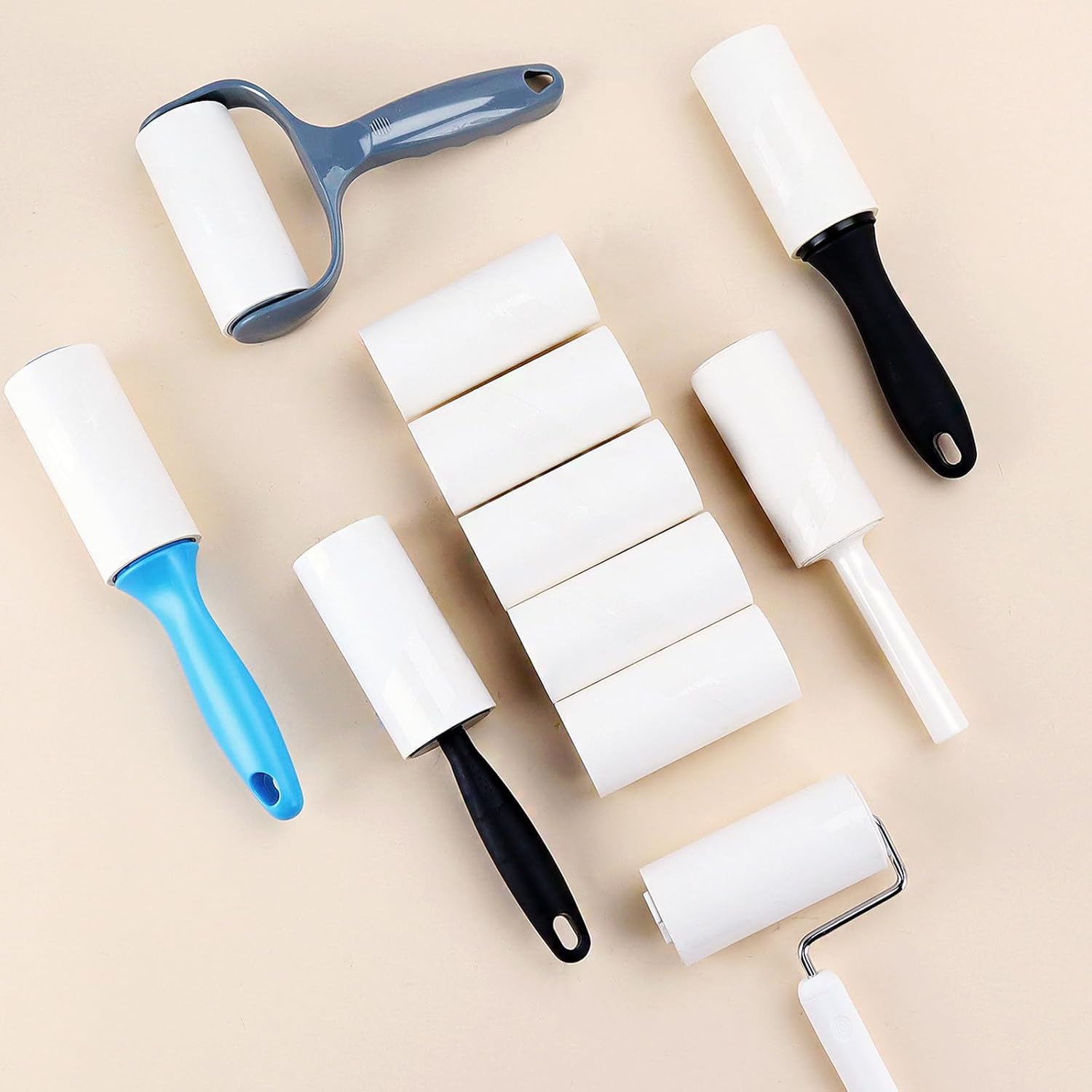 4 inch Lint Roller Refills Compatible with Evercare Extra Sticky Pet Lint Roller Replacement