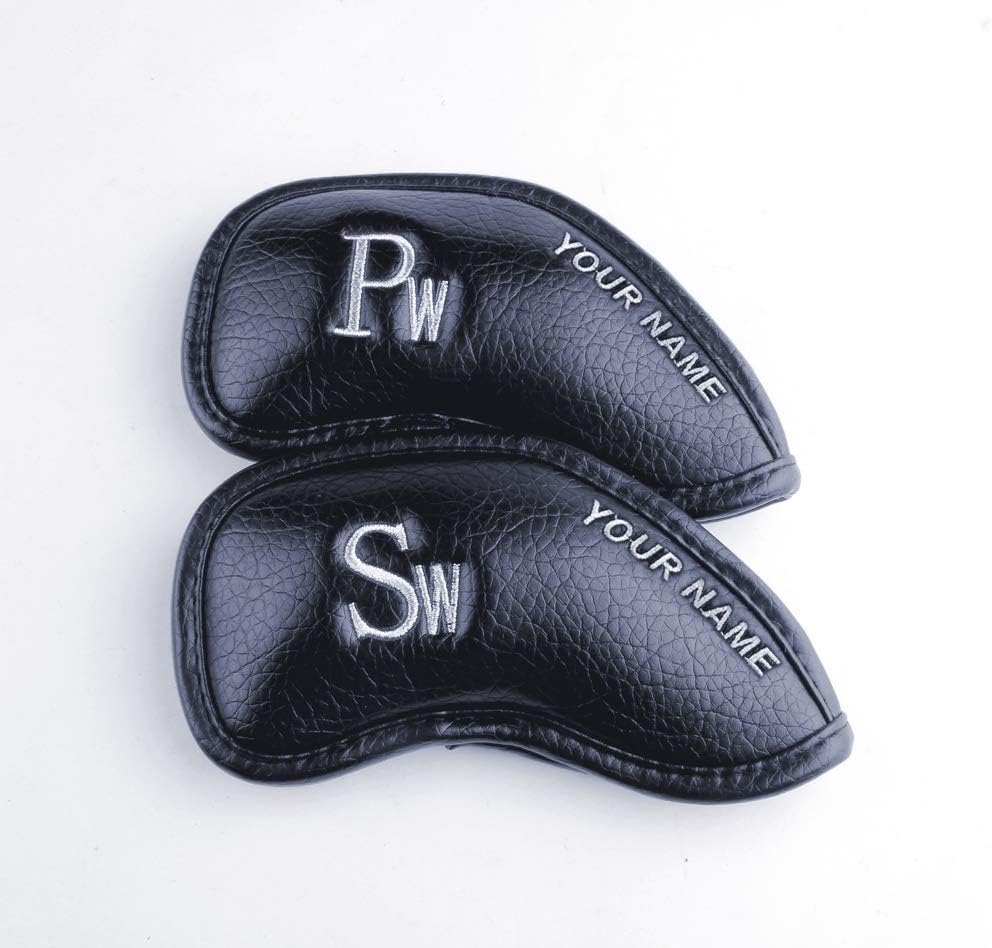 CRAFTSMAN GOLF 12pcs or 1pc Thick Synthetic Leather Golf Iron Head Covers Set Headcover Fit All