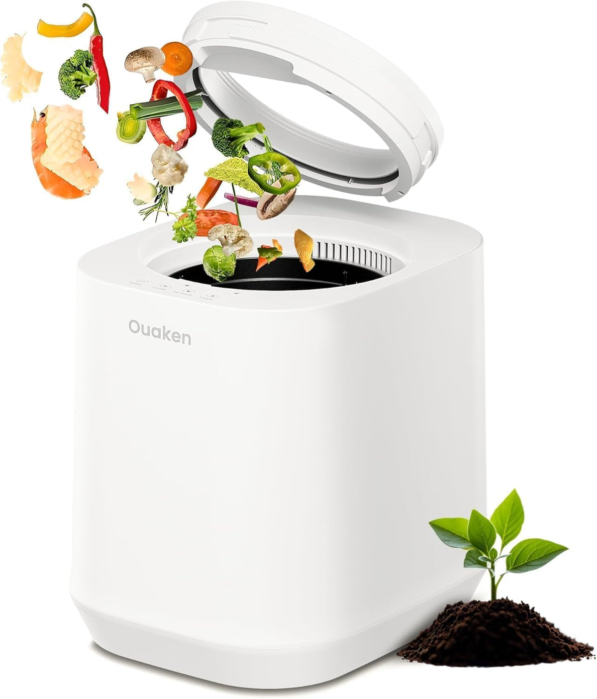 Electric Composter for Kitchen, 4L Smart Countertop Compost Bin, Odorless | Low Noise |