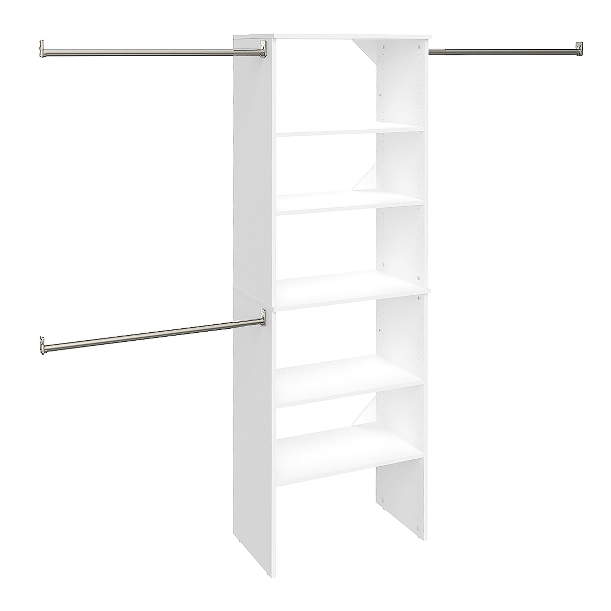 ClosetMaid SuiteSymphony Wood Closet Organizer System, 25-Inch Starter Kit with Tower and 3 Hang