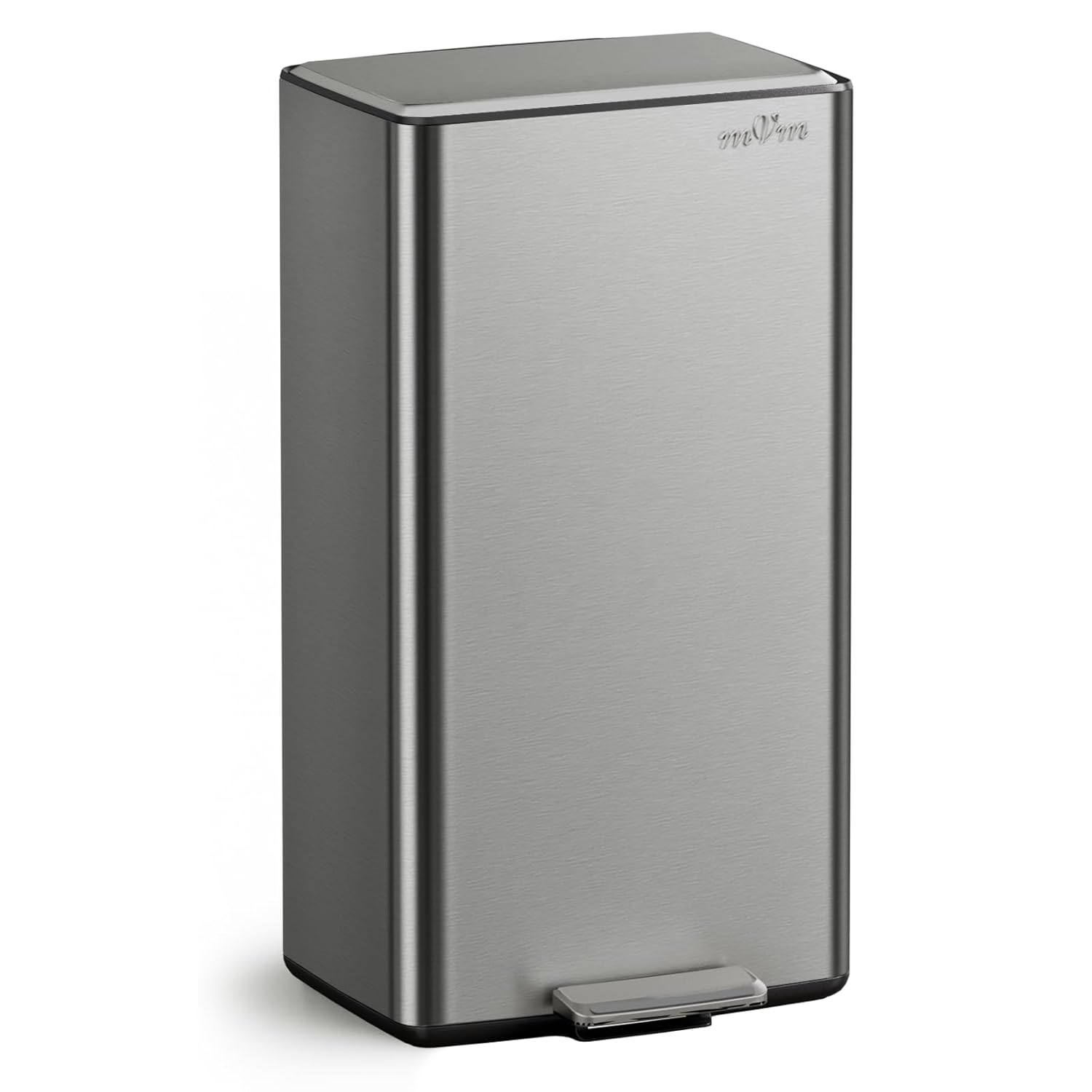 mVm 10.6 Gallon Kitchen Step Trash Can, Soft-Close and Foldable Foot Pedal Heavy Duty Bin for