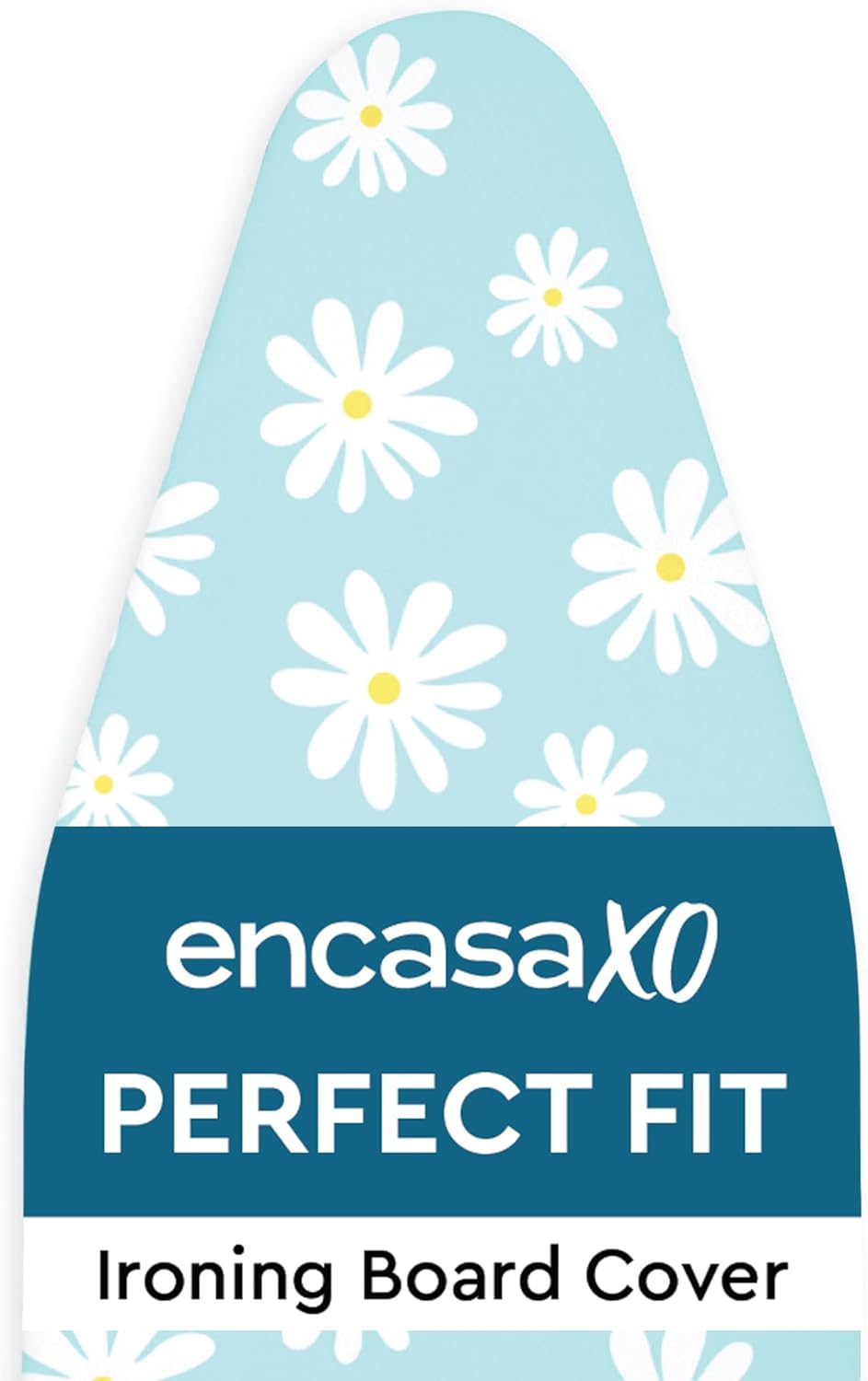 Encasa XO Ironing Board Cover and Pad 57"x22" - Thick 3mm Felt Padding, Drawstring Tightening &