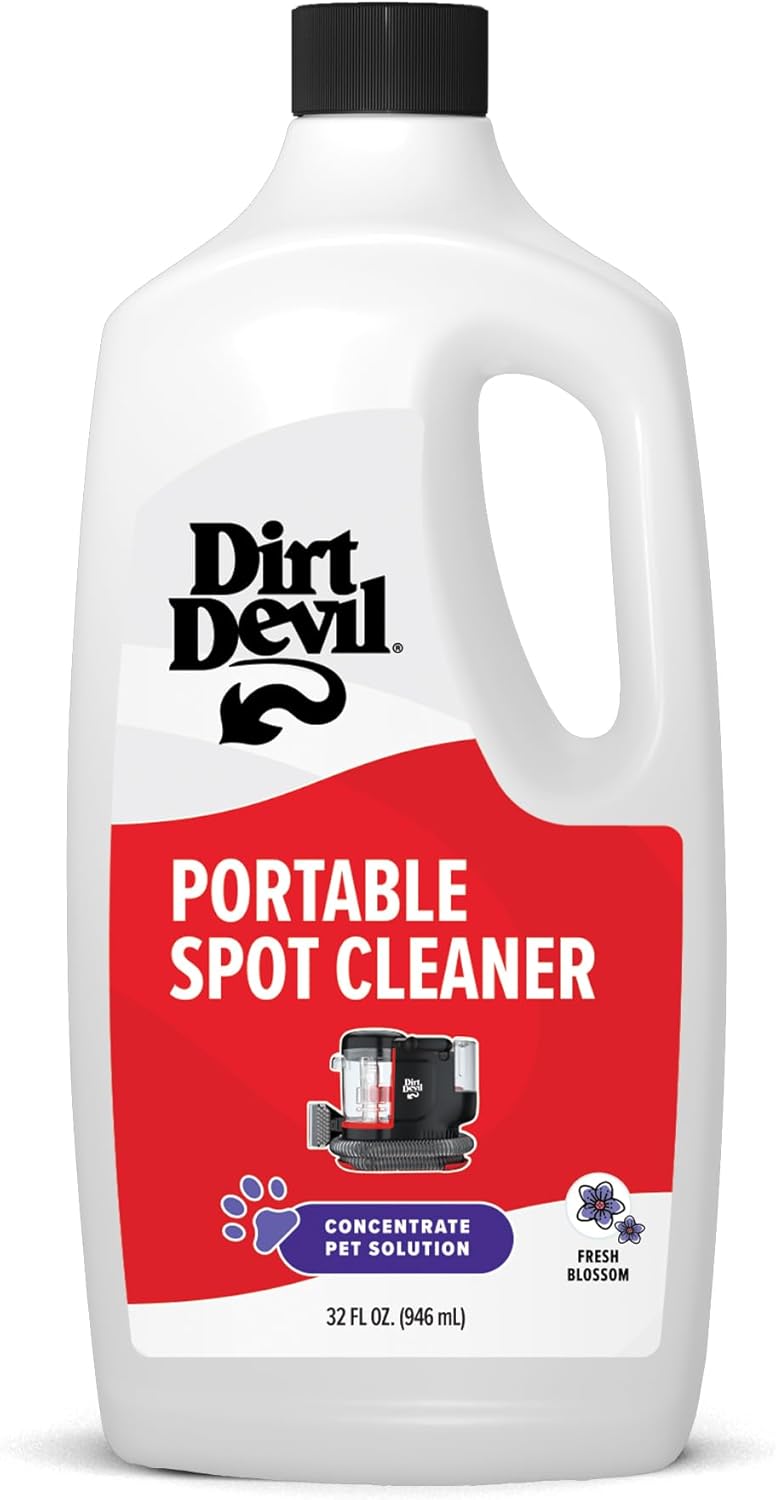 Dirt Devil Pet Portable Spot Cleaner Solution, 32 oz., Fresh Blossom Scent, Upholstery and Carpet