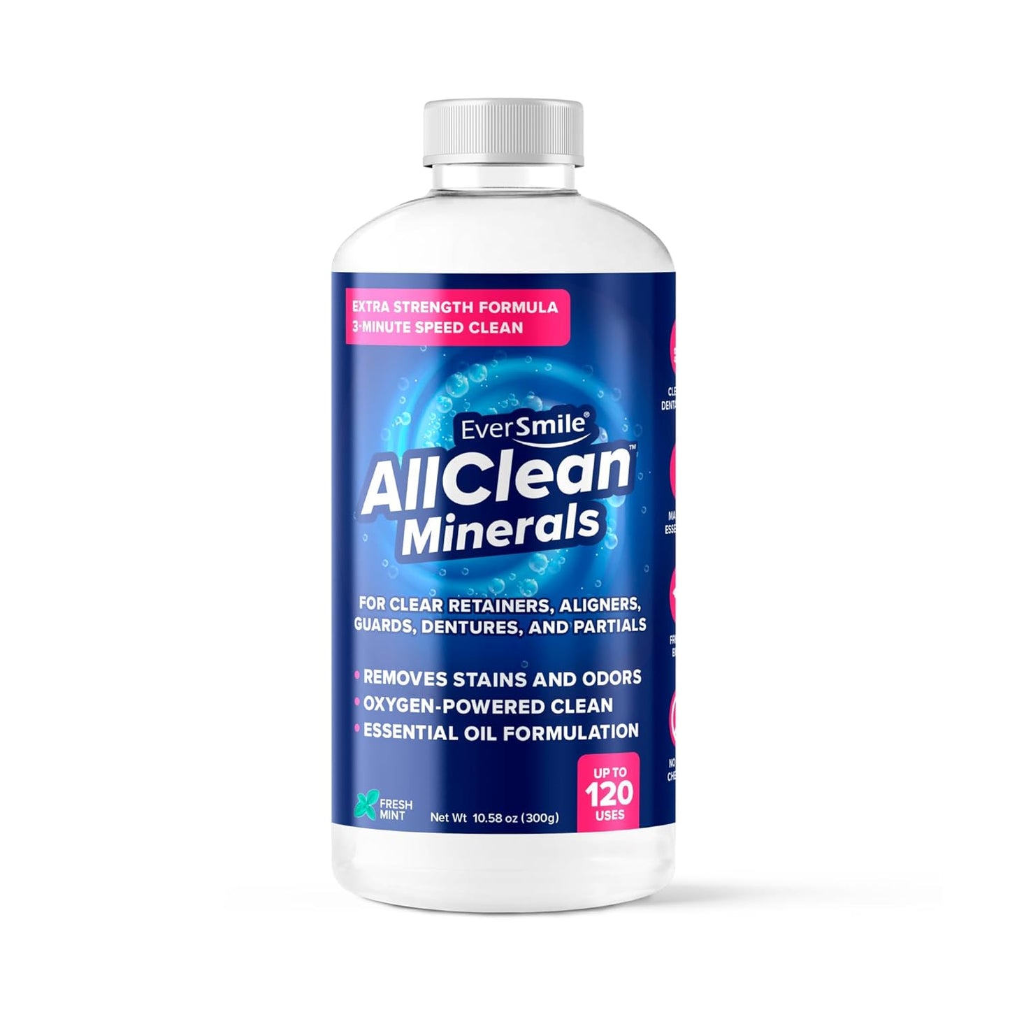 EverSmile AllClean Minerals – Deep Cleaner for Retainers, Clear Aligners, Invisalign, Dentures