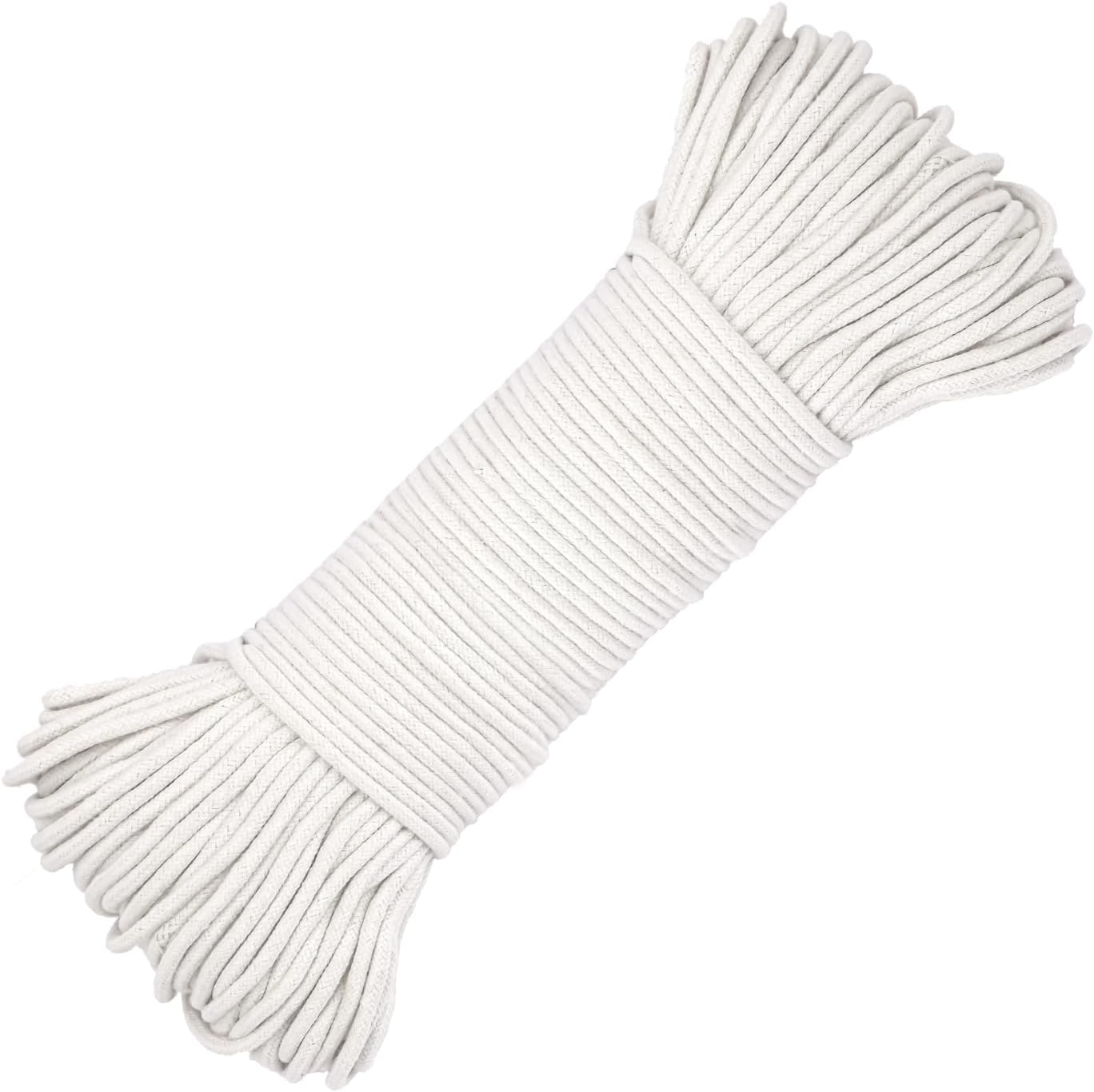 328 Feet Cotton Clothes line Rope-Premium Diameter 7/32 Inch Cotton Rope for Heavy Duty Outdoor
