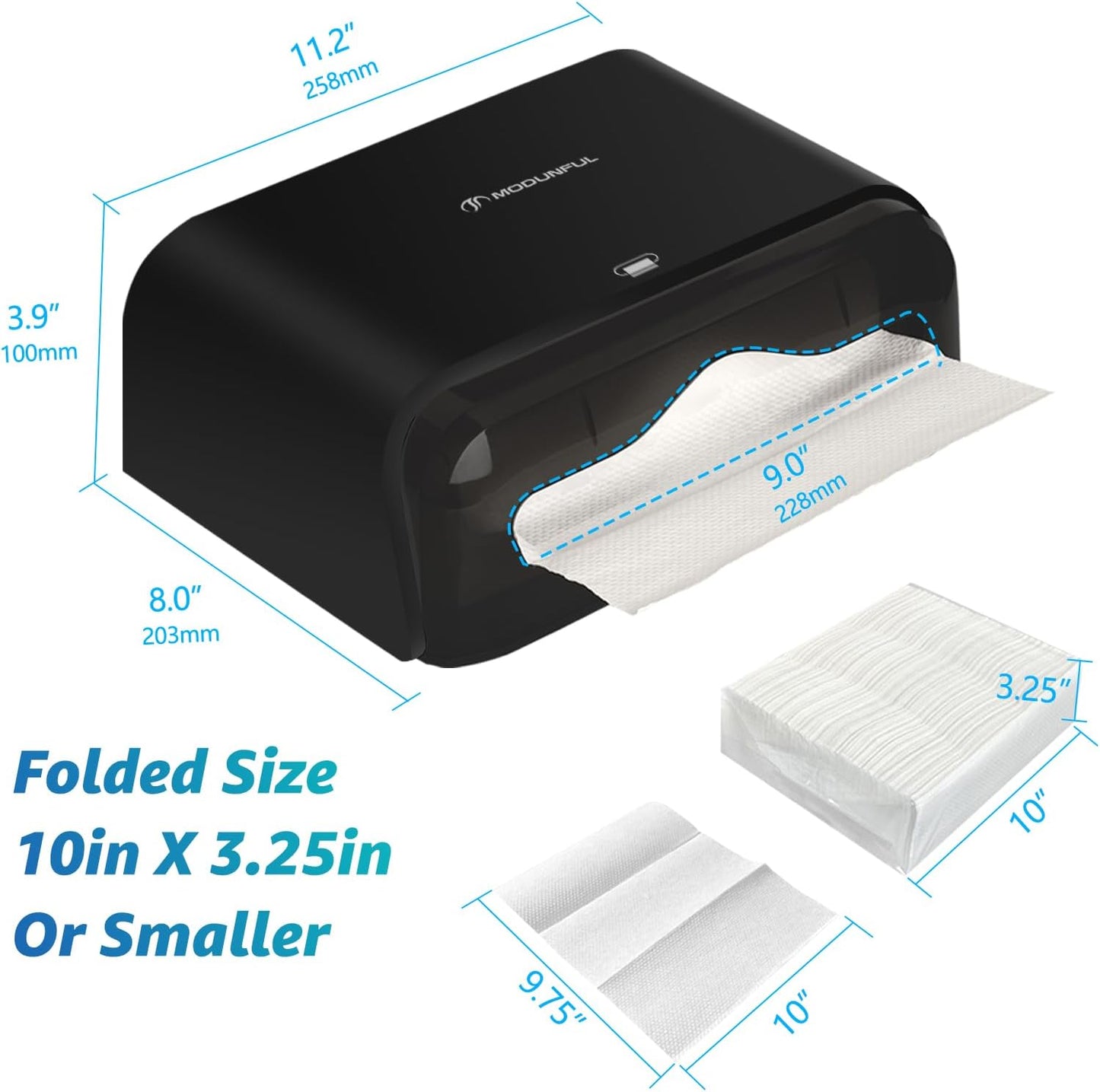 𝐏𝐚𝐩𝐞𝐫 𝐓𝐨𝐰𝐞𝐥 𝐃𝐢𝐬𝐩𝐞𝐧𝐬𝐞𝐫, Multifold/Trifold/C Fold Papers Dispenser, Bathroom Hand