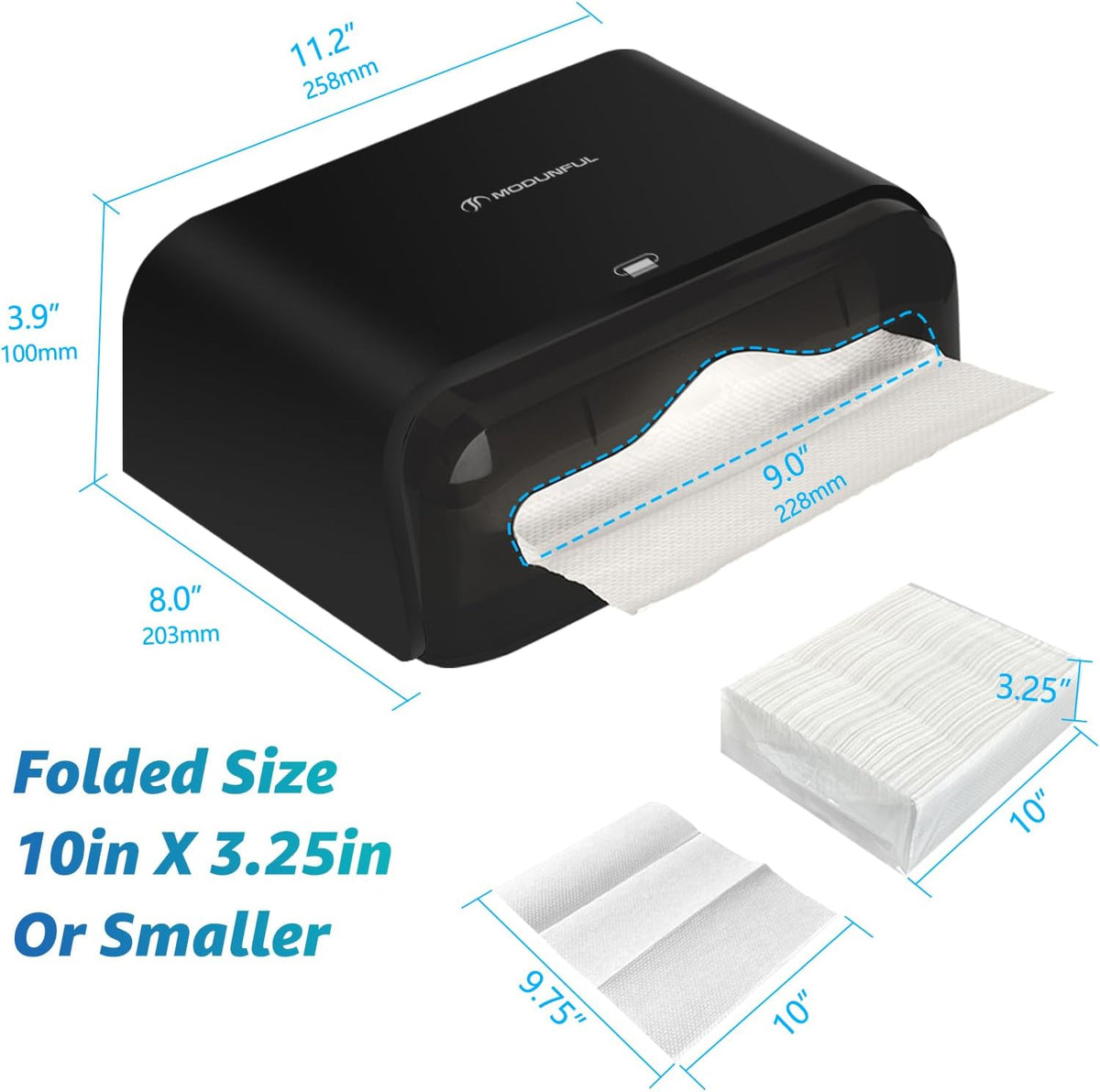 𝐏𝐚𝐩𝐞𝐫 𝐓𝐨𝐰𝐞𝐥 𝐃𝐢𝐬𝐩𝐞𝐧𝐬𝐞𝐫, Multifold/Trifold/C Fold Papers Dispenser, Bathroom Hand