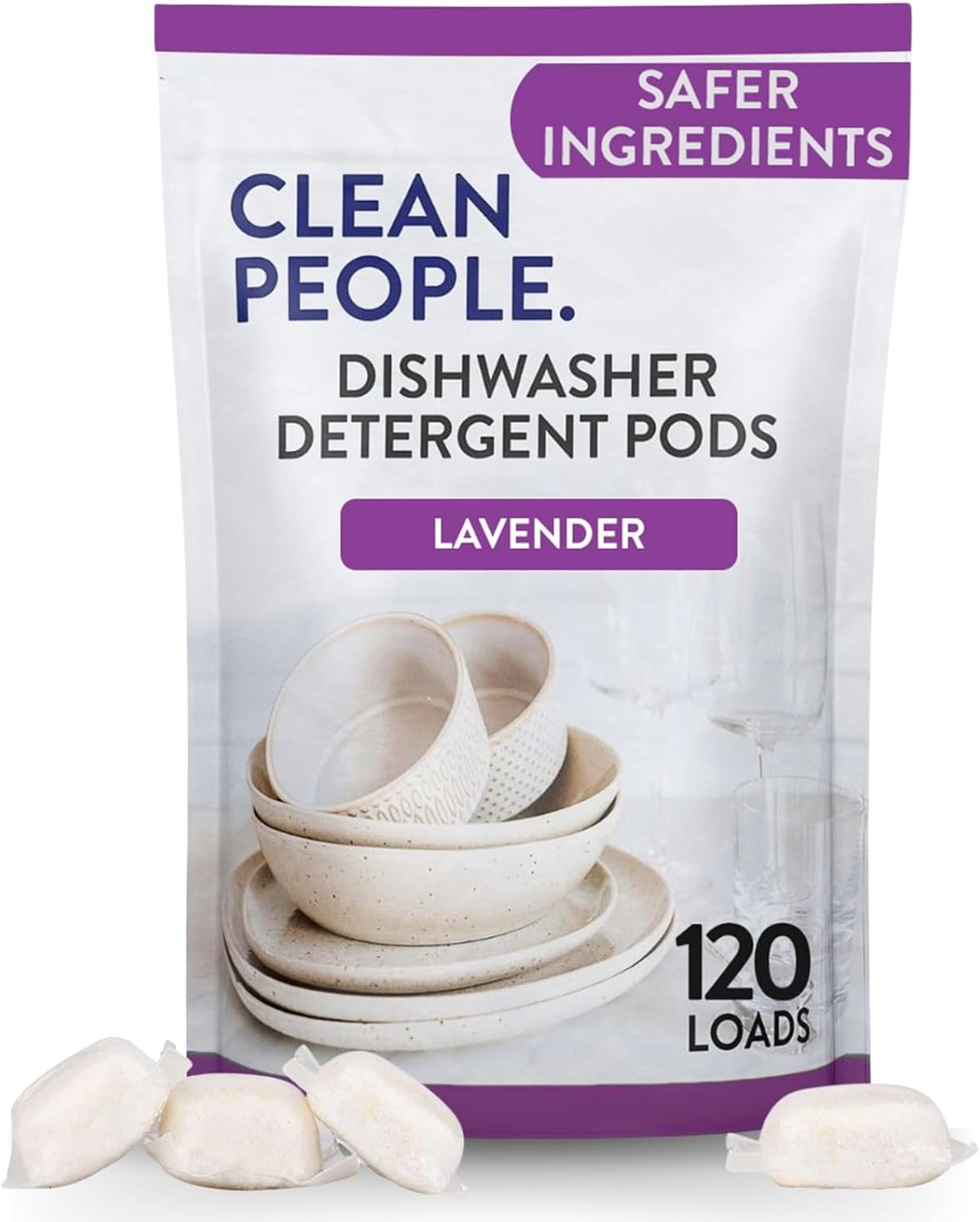The Clean People Dishwasher Detergent Pods | Cuts Grease and Rinses Sparkling Clean | Residue-Free