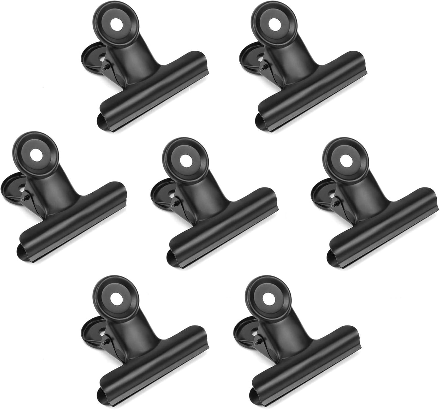 20 Pack Bulldog Clips 2 Inches Large Hinge Paper Clips Metal Hinge Clips for Crafts, Food Bags