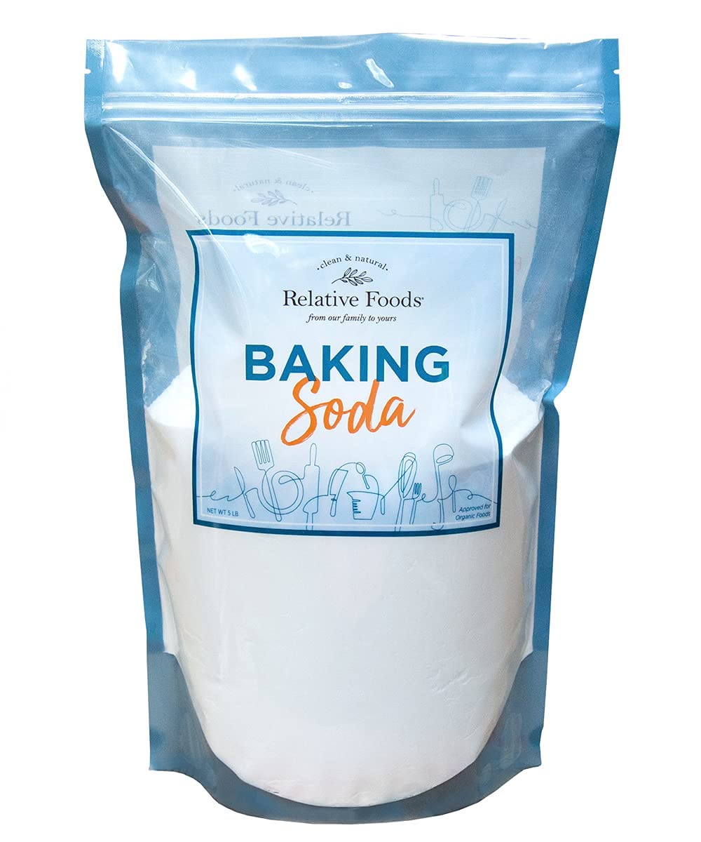 Relative Foods Baking Soda for Cooking, cleaning, & More - Gluten Free Sodium Bicarbonate Baking