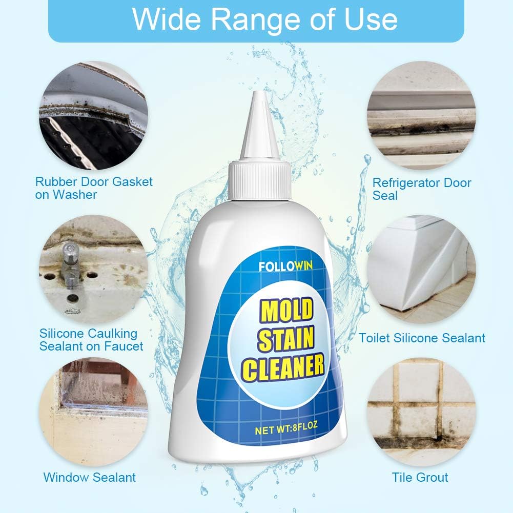 FOLLOWIN Household Mold and Mildew Stain Cleaner Gel Home Cleaner for Front Loader Washing Machine