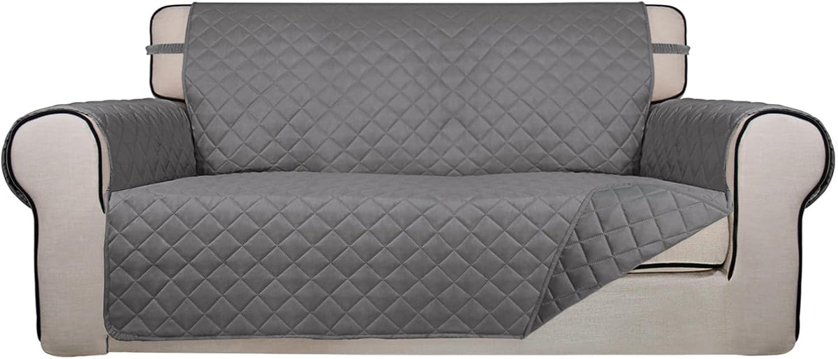 PureFit Reversible Quilted Sofa Cover, Water Resistant Slipcover Furniture Protector, Washable