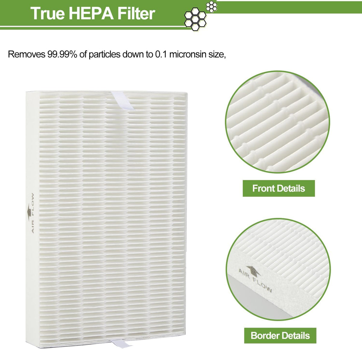 6 Pack HPA300 HEPA Filter Replacement for Honeywell Air Purifiers HPA300 Series, HPA300, HPA304