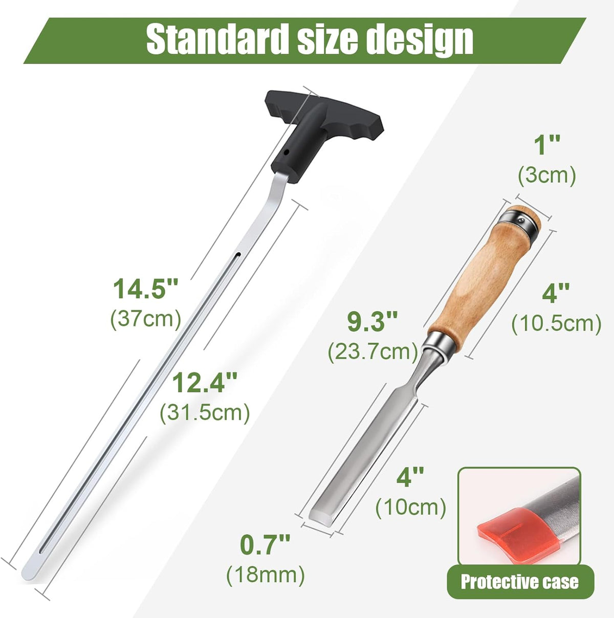 Golf Grip Removal Tool and Golf Grip Tape Removal Tool, V-Groove Grip Remover Saver 12“