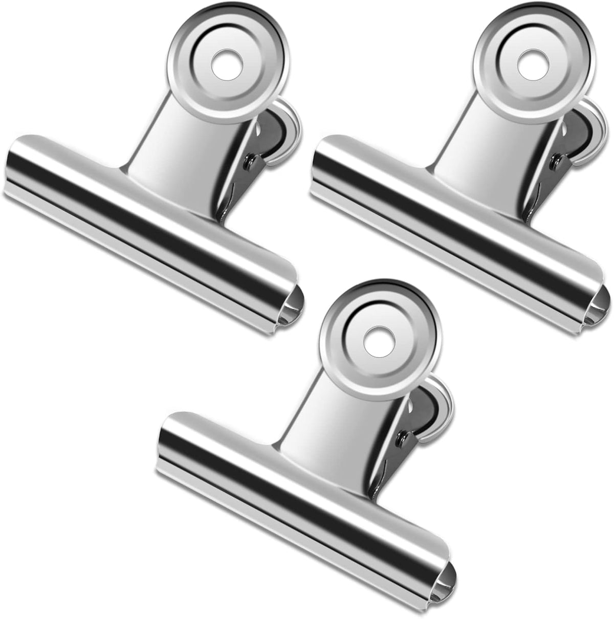 20 Pack Large Metal Hinge Clips 2 Inches Bull Hinge Paper Clips for Crafts, Photo, Drawing, Food