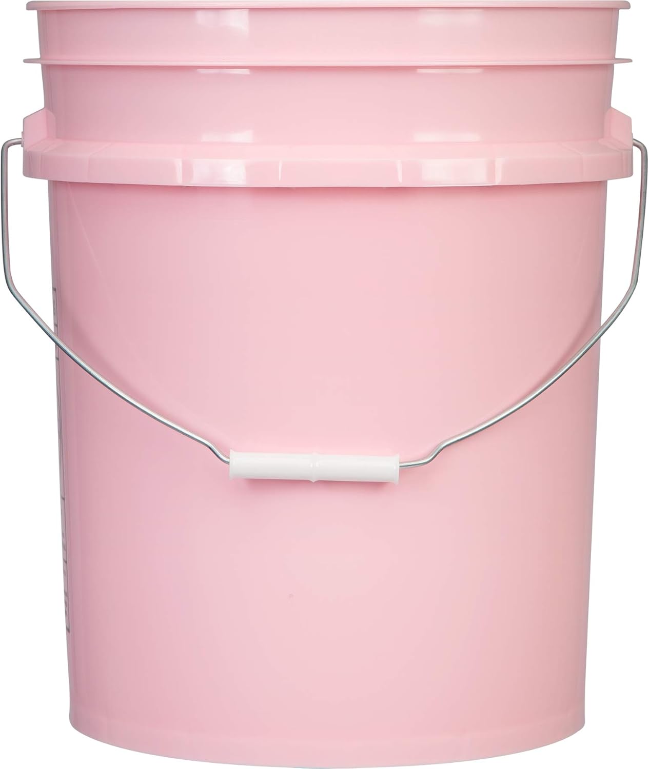 House Naturals 5 Gallon Pink Food Grade Bucket Pail with Air Tight screw on Lid (Pack of 2) Made in