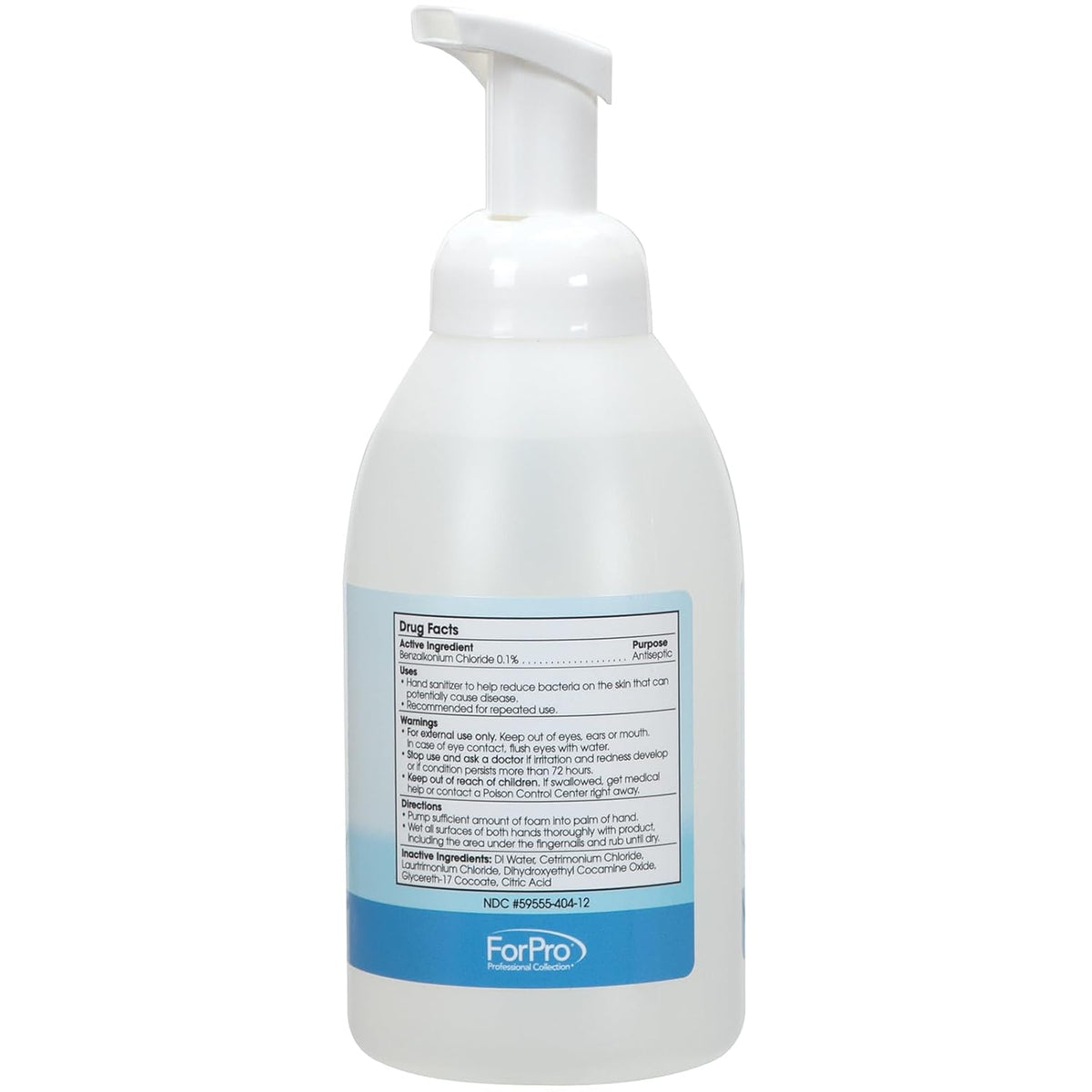 ForPro Professional Collection Alcohol-Free Foaming Instant Hand Sanitizer, Moisturizing, Dye and