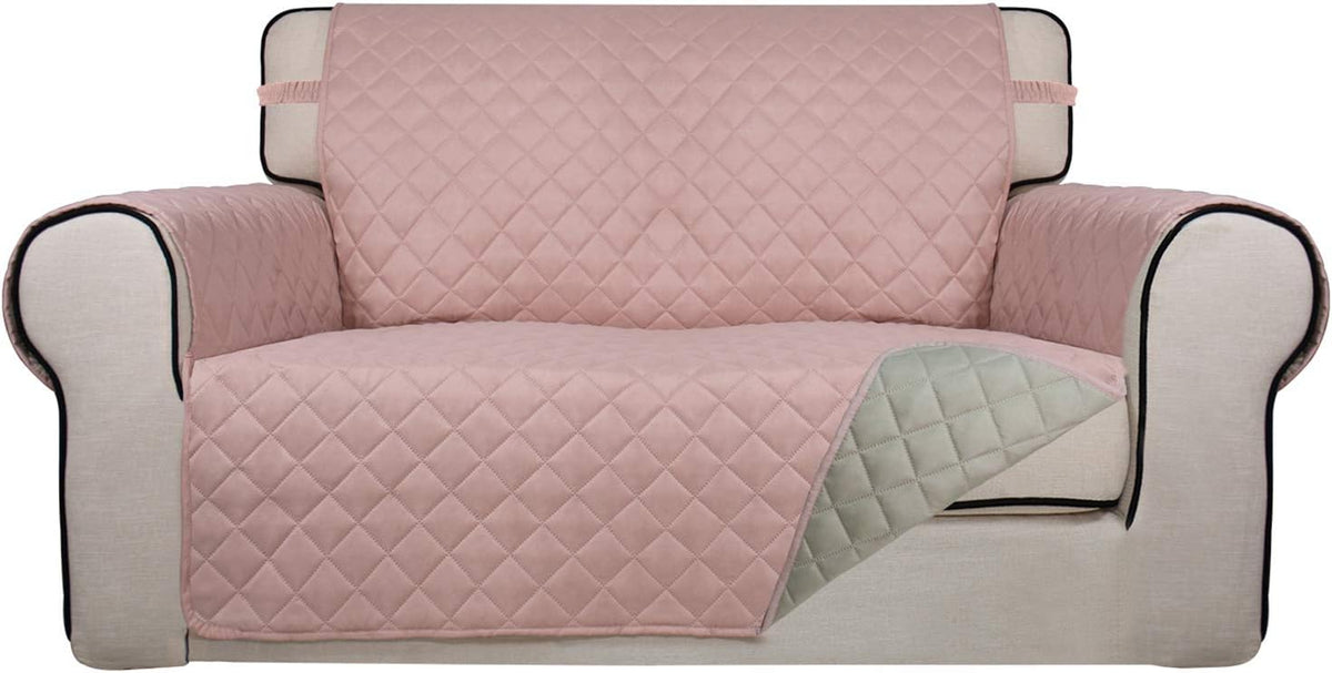 PureFit Reversible Quilted Sofa Cover, Water Resistant Slipcover Furniture Protector, Washable