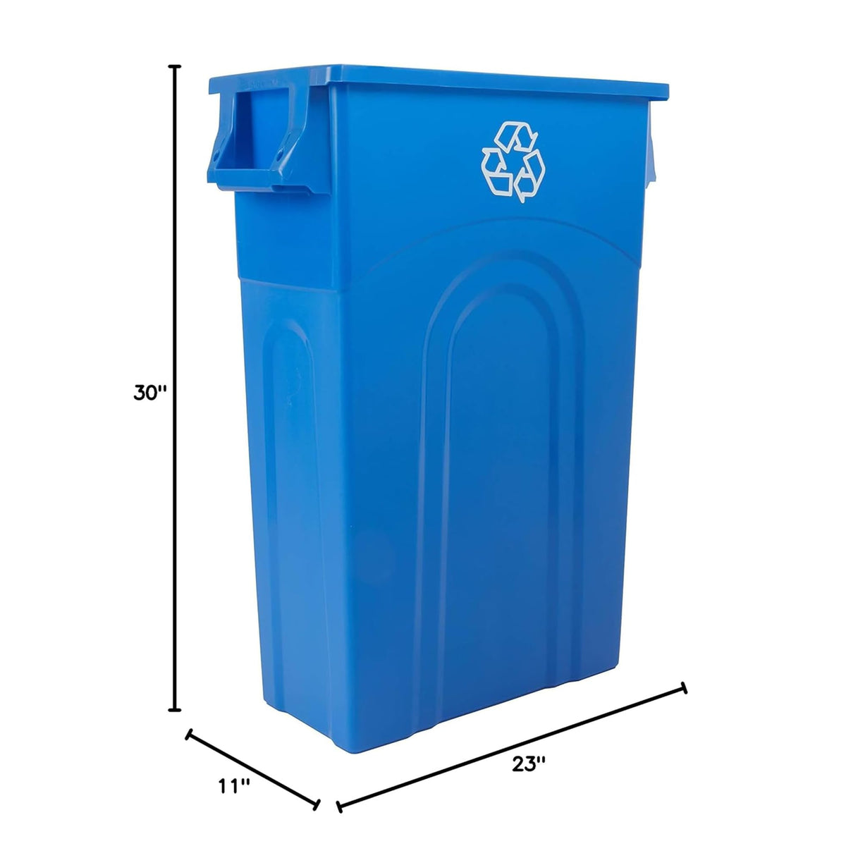 United Solutions Highboy Recycling Container, 23 Gallon, Space Saving Slim Profile and Easy Bag