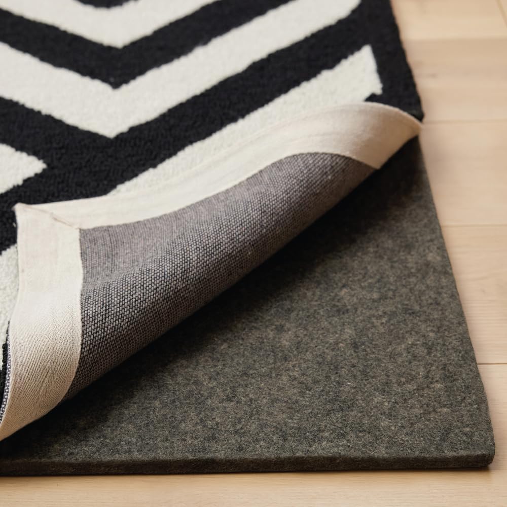 GORILLA GRIP Felt and Natural Rubber Stay in Place Slip Resistant Rug Pad, 1/4in Thick, 2x3 FT