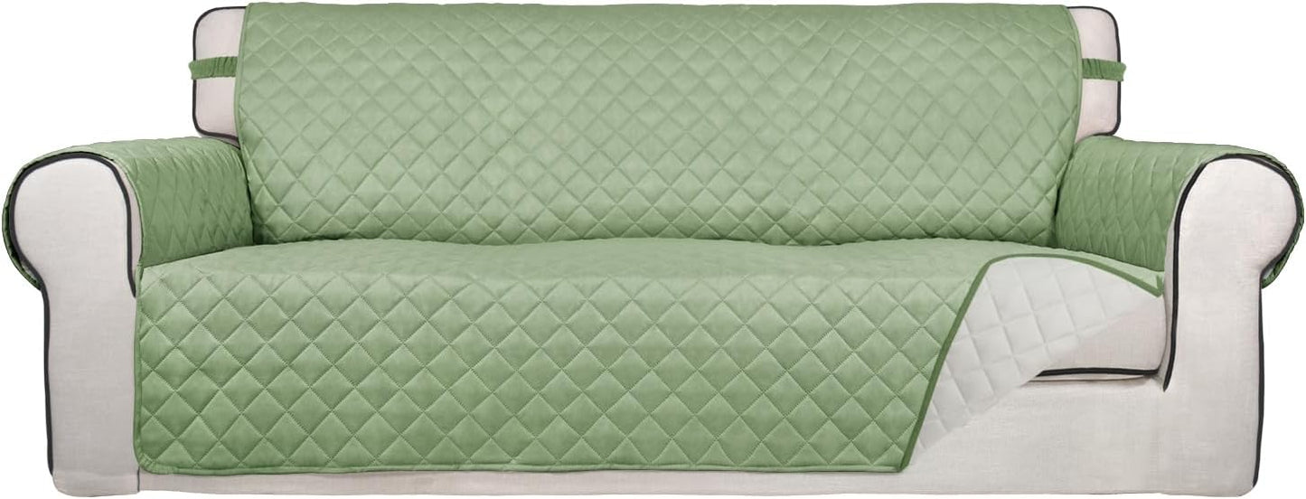 PureFit Reversible Quilted Sofa Cover, Water Resistant Slipcover Furniture Protector, Washable