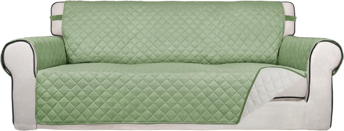 PureFit Reversible Quilted Sofa Cover, Water Resistant Slipcover Furniture Protector, Washable