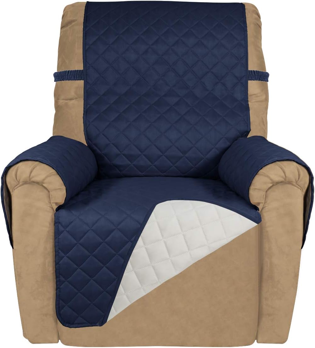 PureFit Reversible Quilted Sofa Cover, Water Resistant Slipcover Furniture Protector, Washable