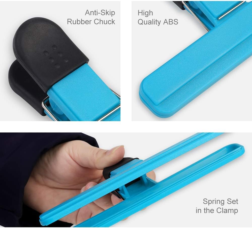 Large Chip Clips Food Clips Bag Sealing Clips with Good Grips Plastic Heavy Duty Air Tight Seal