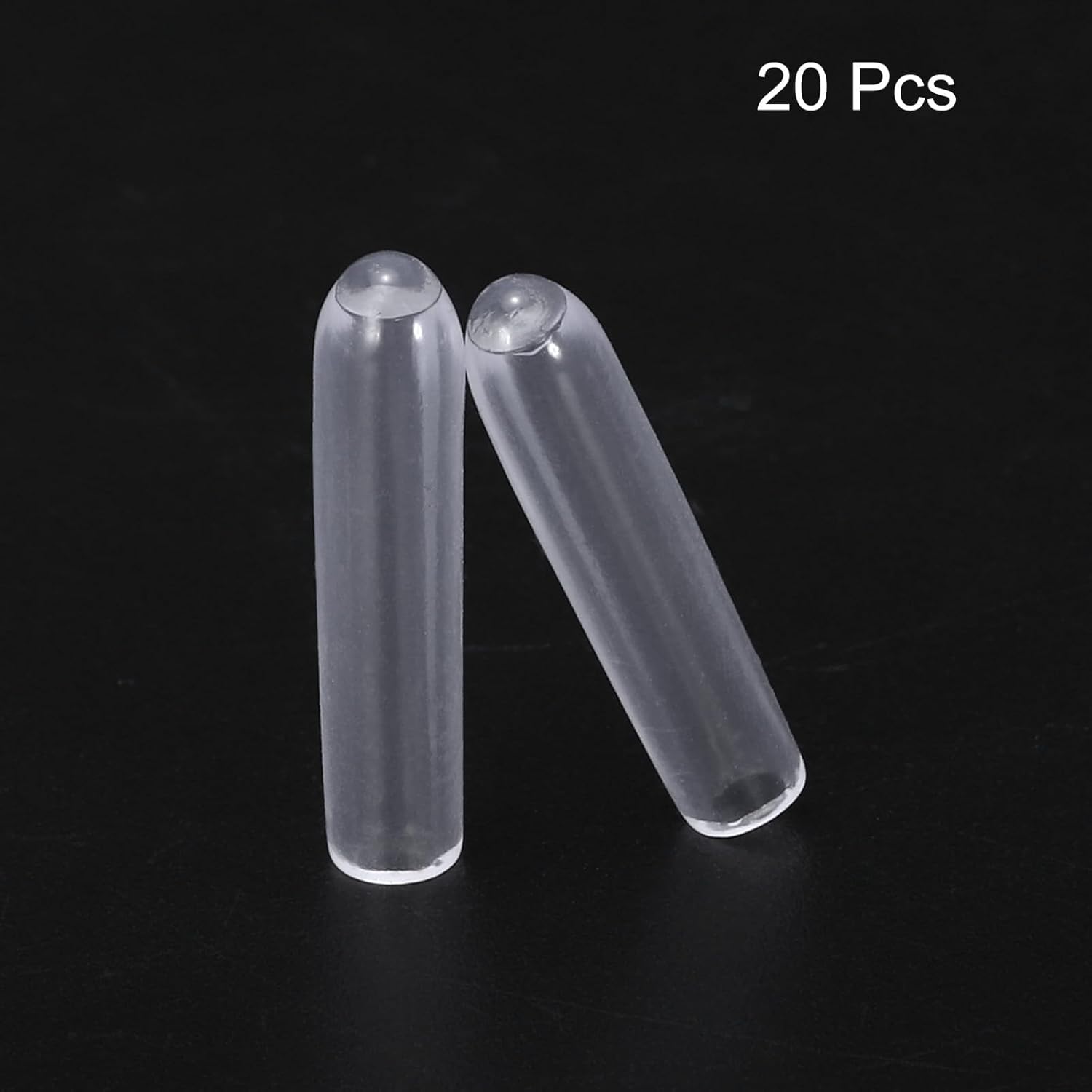 uxcell 20pcs Rubber End Caps 2mm ID Vinyl PVC Round Tube Bolt Cap Cover Screw Thread Protectors
