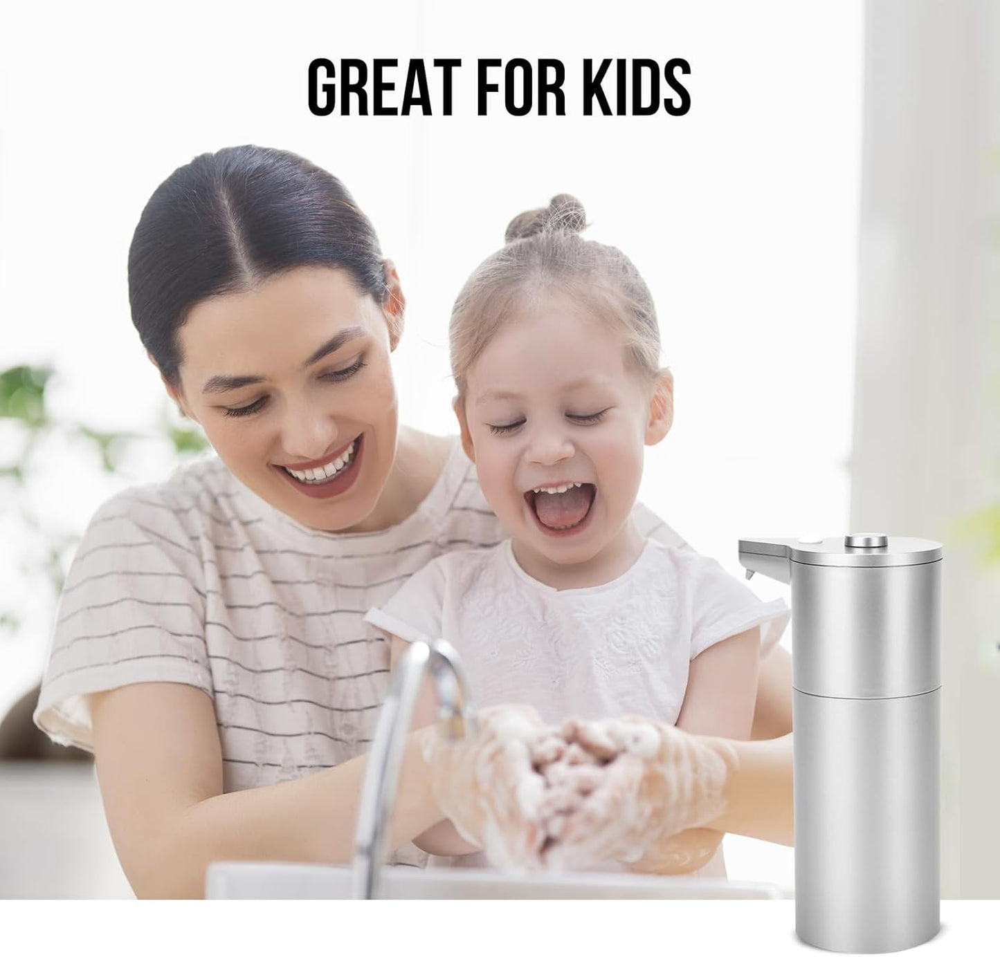 Aunmaon Automatic Soap Dispenser Touchless,Upgrade Adjustable Volume for Thick and Thin Liquid