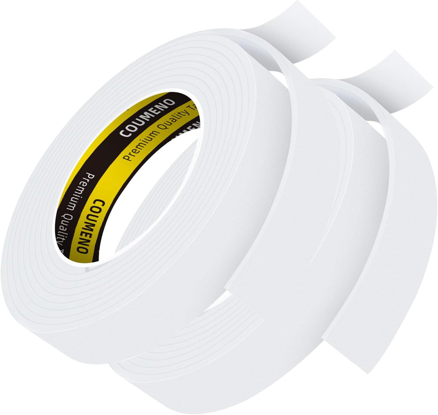 2 Pack Single-Sided Adhesive Foam Tape 1inX9.84FT Single-Sided Sealing Strip Foam Pad Sponge Tape