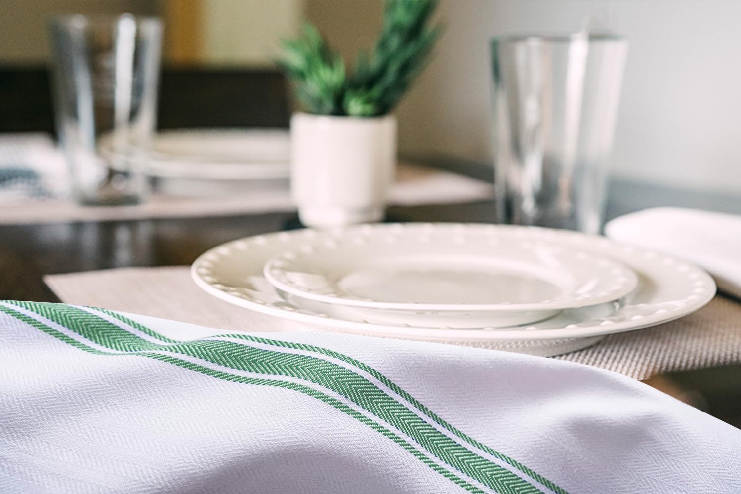 Dish Towels Set (Value Pack of 30) Size 15x25 Inch, 100% Cotton Soft & Absorbent Linen Kitchen
