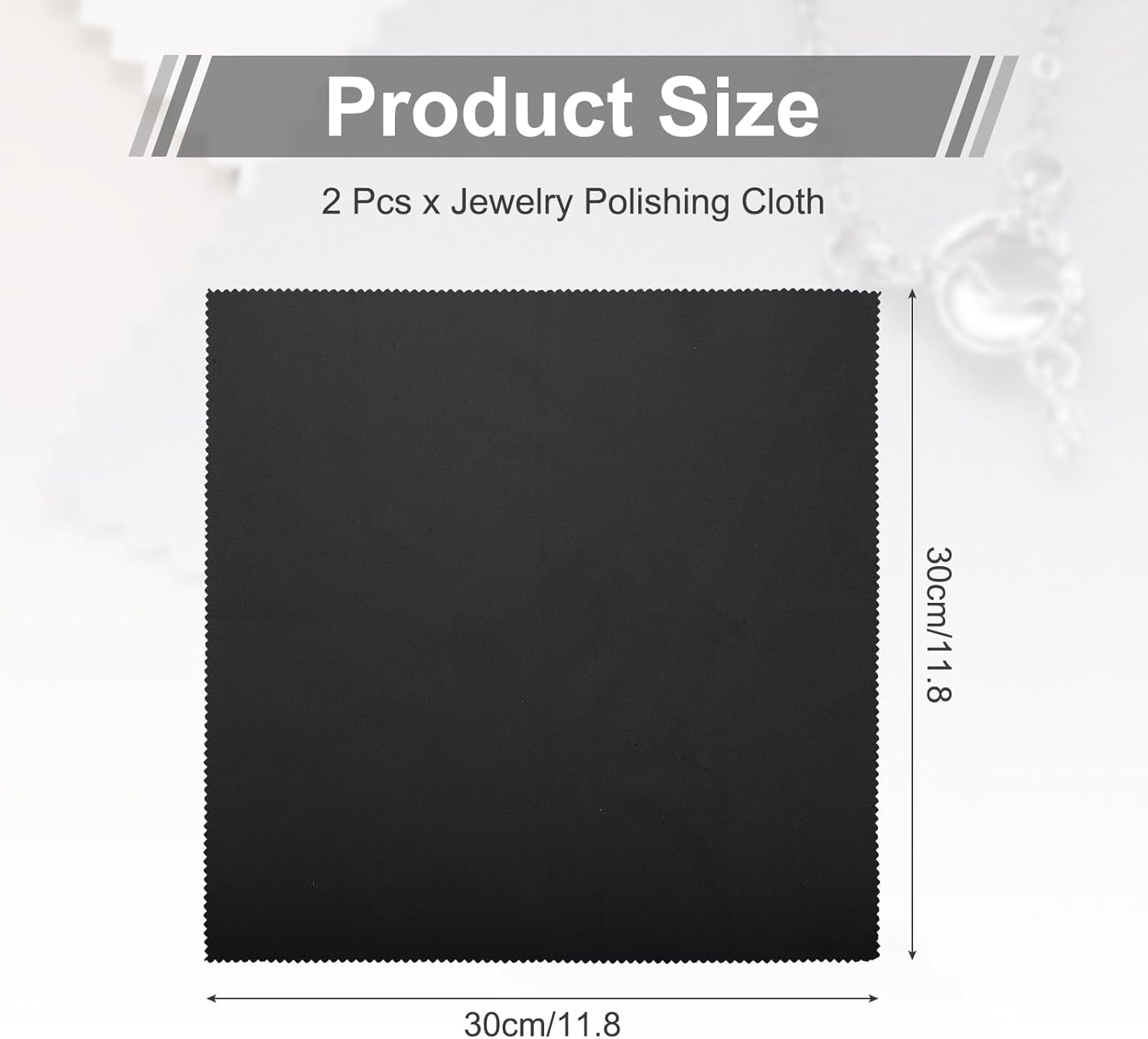 MECCANIXITY Jewelry Polishing Cloth 11.8x11.8 Inch Silver Polish Cleaning Cloths Jewelry Cleaner