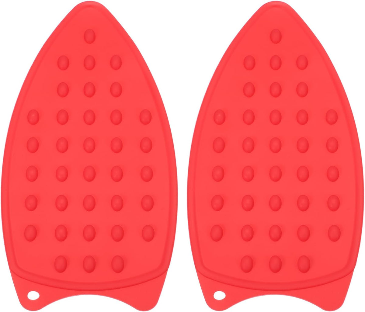 PATIKIL Silicone Iron Rest Pad, 2 Pcs Multipurpose Hot Heat Resistant Iron Rest Plate Protective