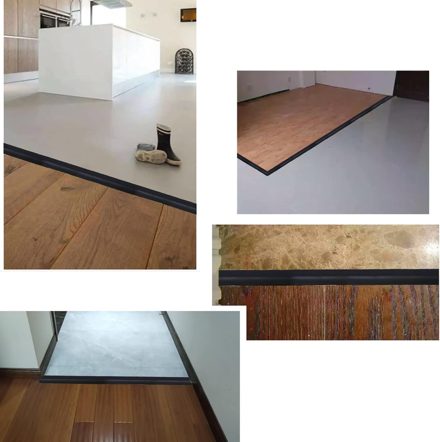Floor Transition Strip & Self Adhesive Floor Vinyl Floor Edge Trim Laminate Floor Gap Covering