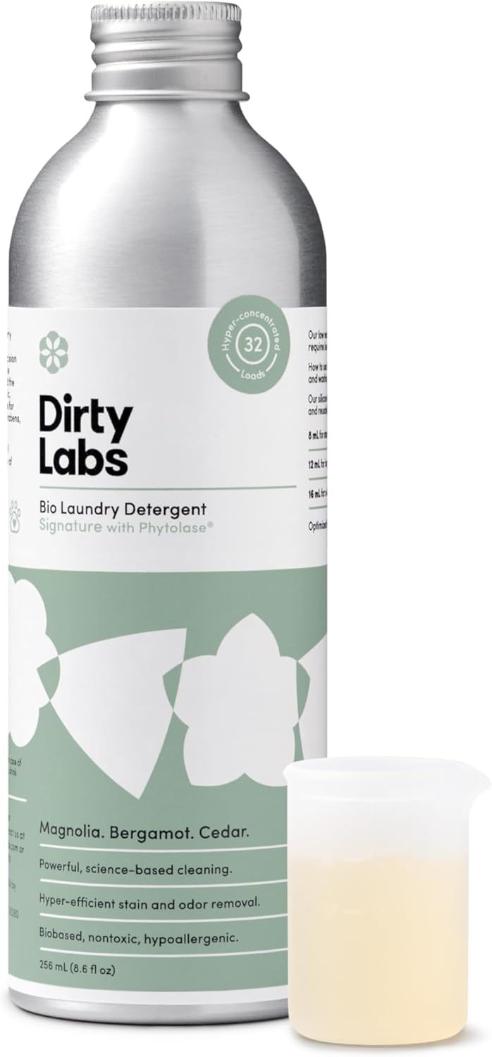 Dirty Labs | Signature Scent | Bio-Liquid Laundry Detergent | 32 Loads (8.6 fl oz) |