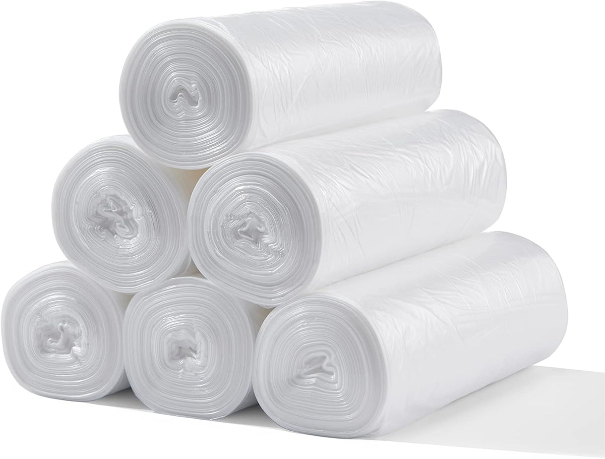 TYPLASTICS 20-30 Gallon Clear Trash Can Liners - 30" x 37" - High Density Garbage Bags - Case of