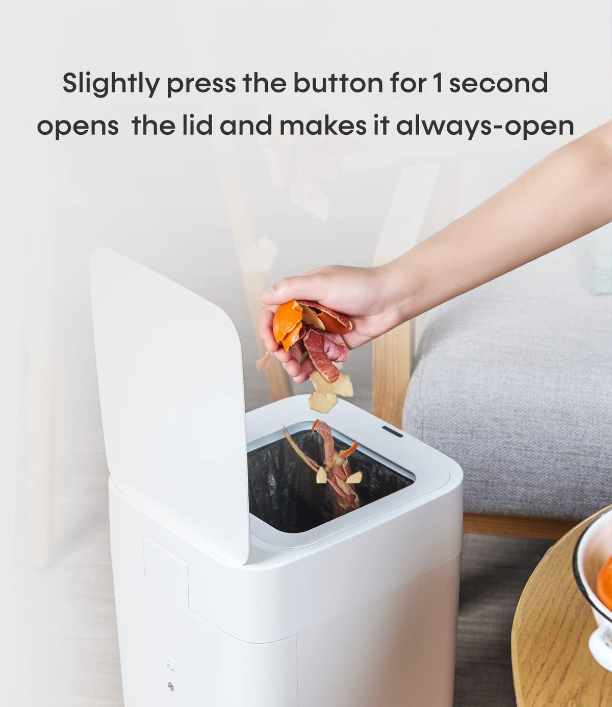 TOWNEW T1S 4.1 Gallon Automatic Self-Sealing and Self-Changing, Motion Sense Activated Trash Can