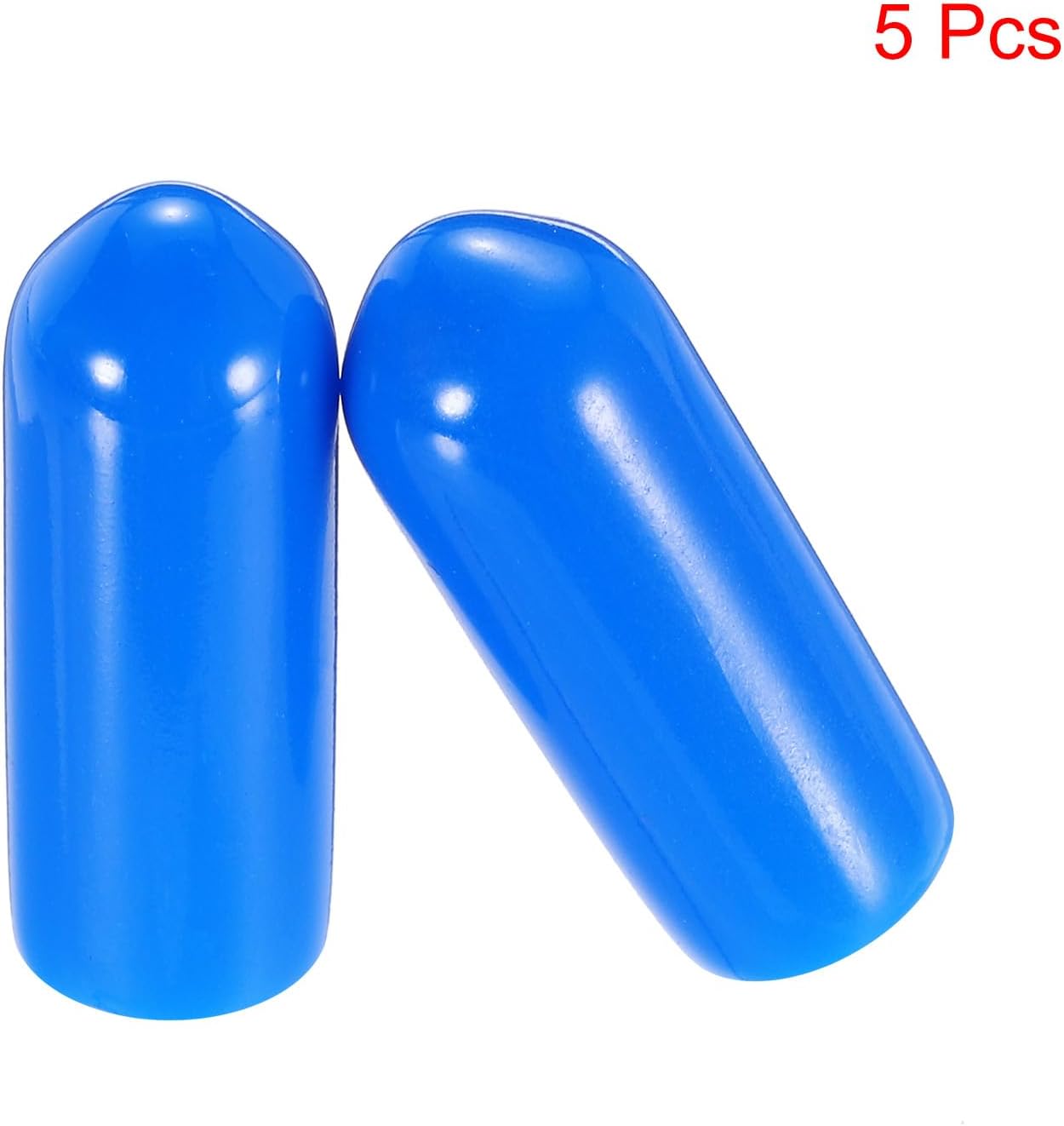 uxcell 20pcs Rubber End Caps 5mm(3/16") ID Vinyl PVC Round Tube Bolt Cap Cover Screw Thread