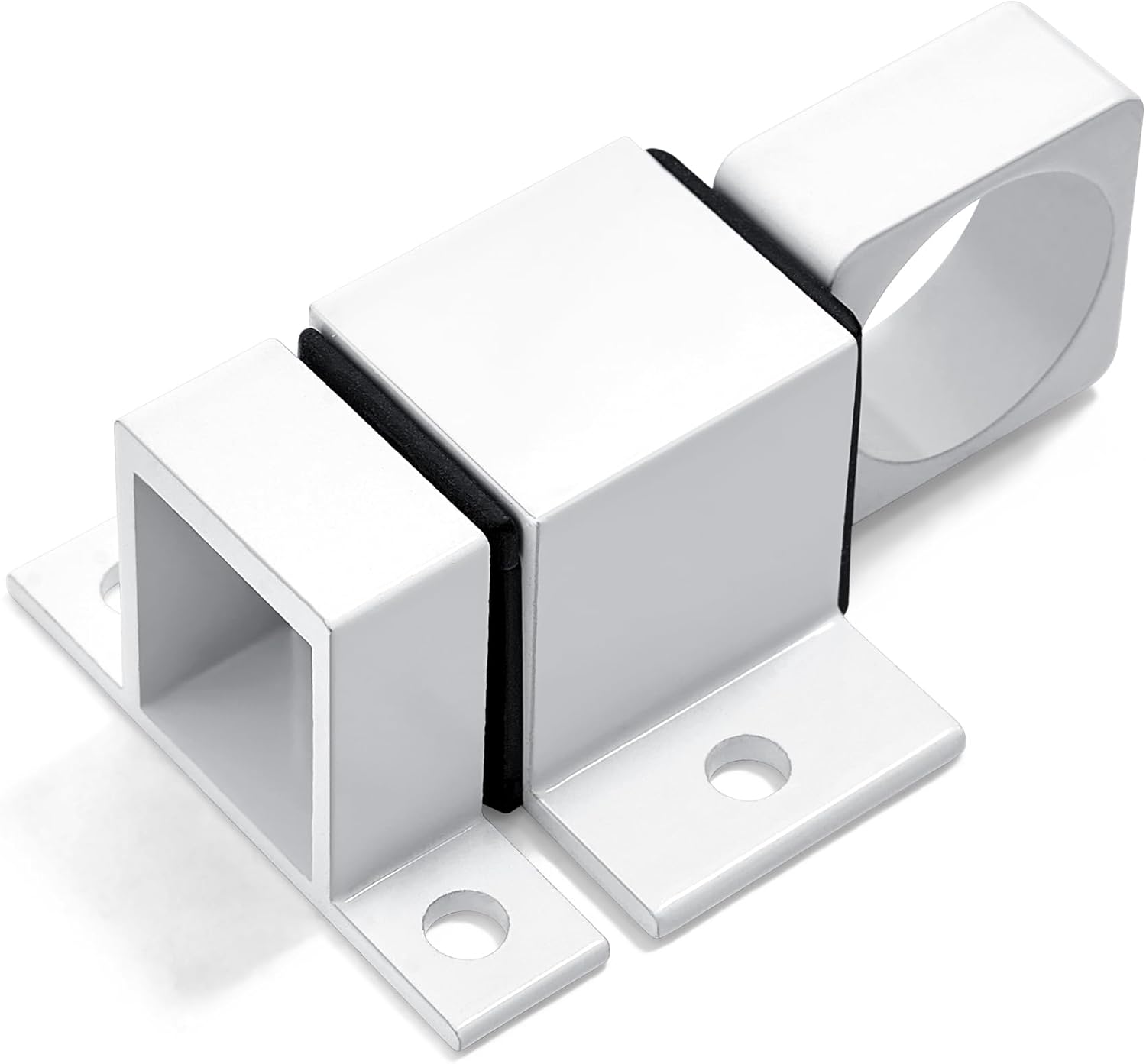 2 Packs Spring Door Lock, White Self-Closing Gate Latch with Aluminum Alloy, Security Latch for
