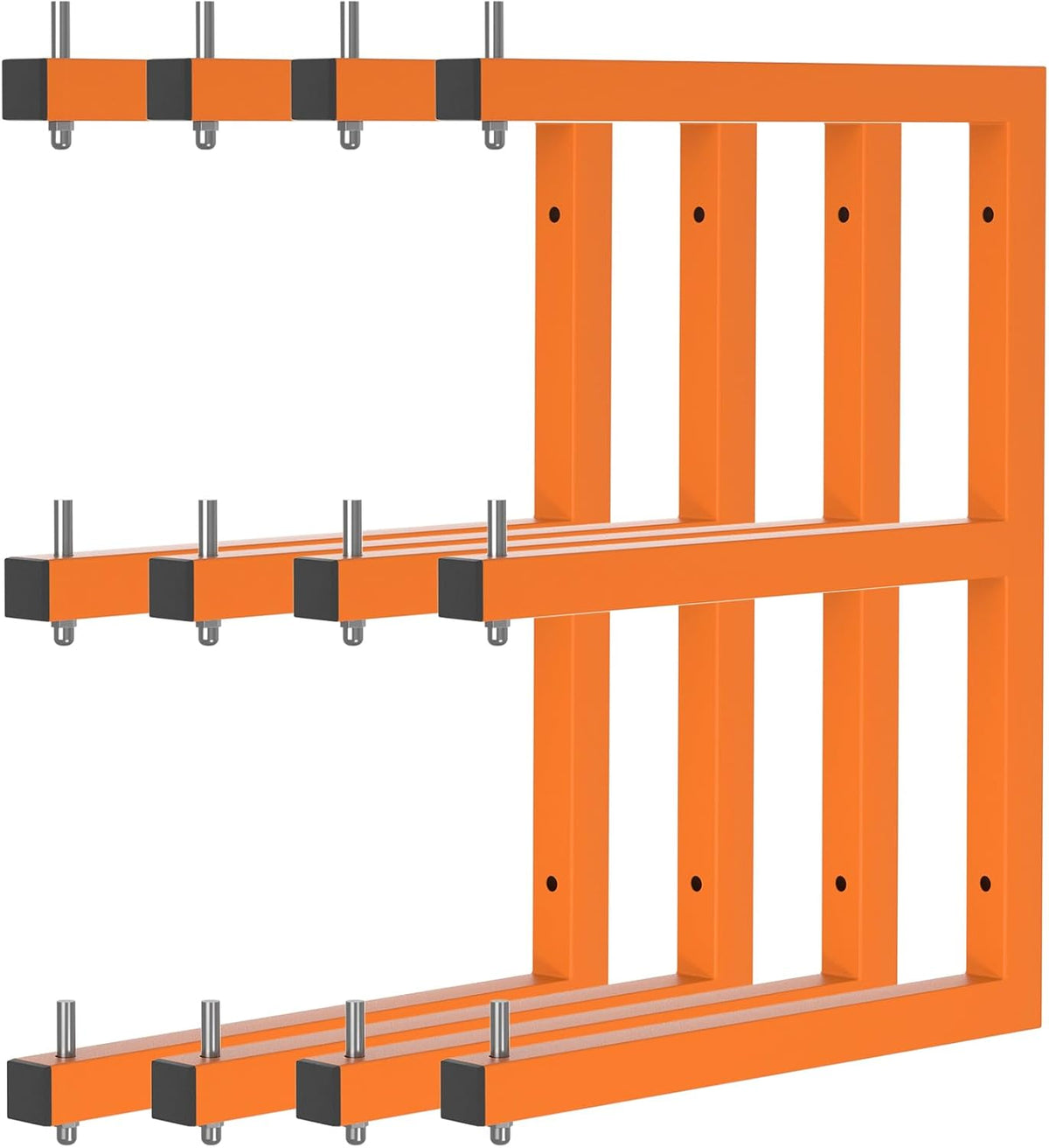 Lumber Rack Wall-Mounted Lumber Storage Rack, Heavy Duty Wood Storage Racks with 6-Level System