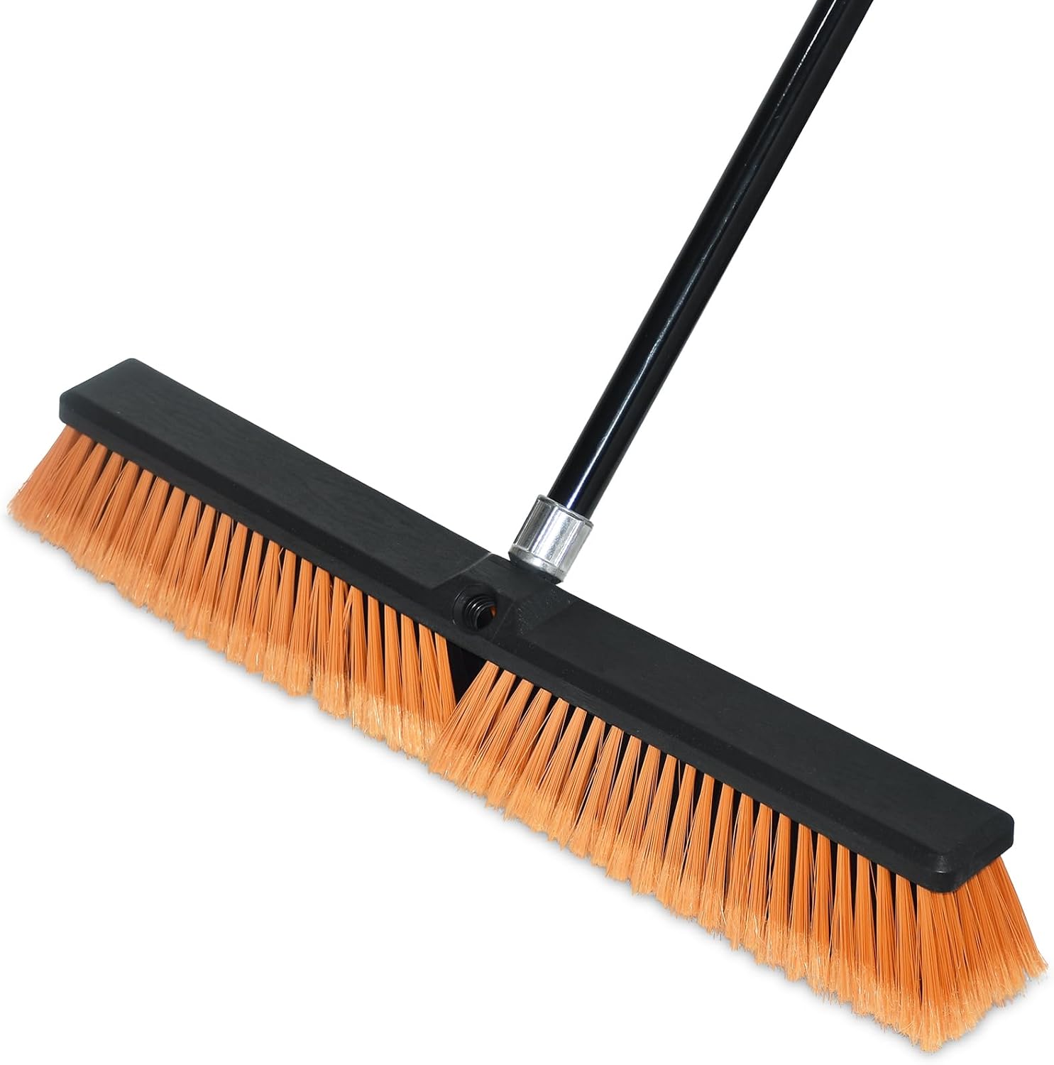 PBHEPJ 24 Inchs Push Broom Outdoor Heavy Duty, Shop Broom with 60" Long Bandle for Cleaning Outdoor