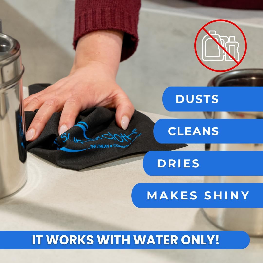 Supercloth® Premium Microfiber Cleaning Cloth for All-Purpose, Lasts Over 5 YEARS, Glasses Cleaning