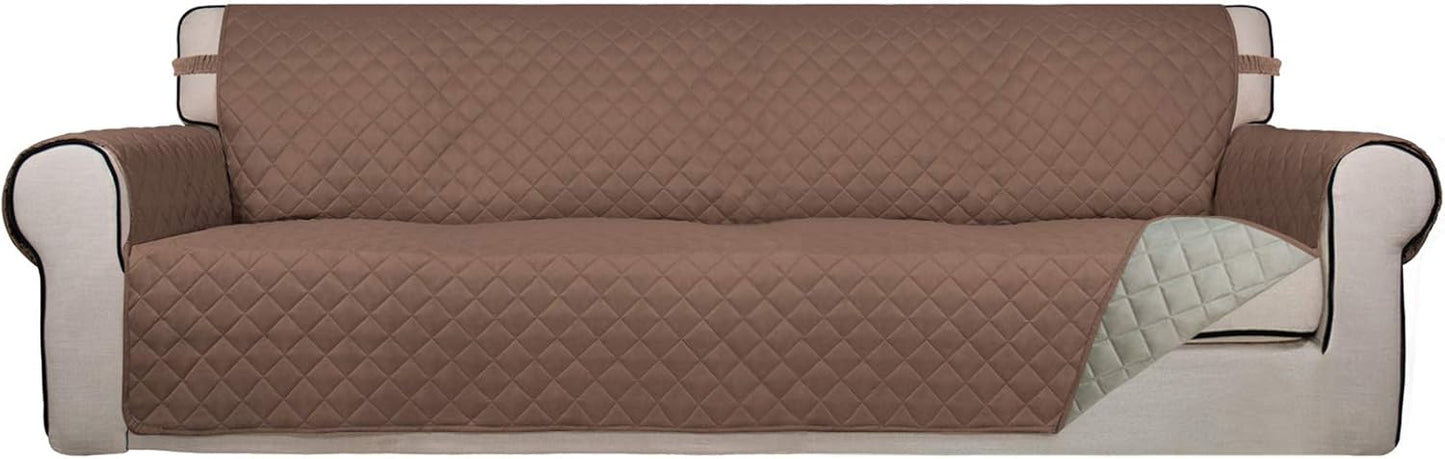 PureFit Reversible Quilted Sofa Cover, Water Resistant Slipcover Furniture Protector, Washable