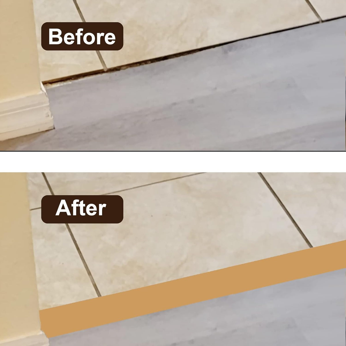 Floor/Door Flat Transition Strip & Self Adhesive Floor Vinyl Floor Edge Trim Laminate Floor Gap